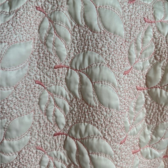 Ariel Vintage Lightweight Quilted Leaf Print Cropped Jacket Size Large - Picture 5 of 9